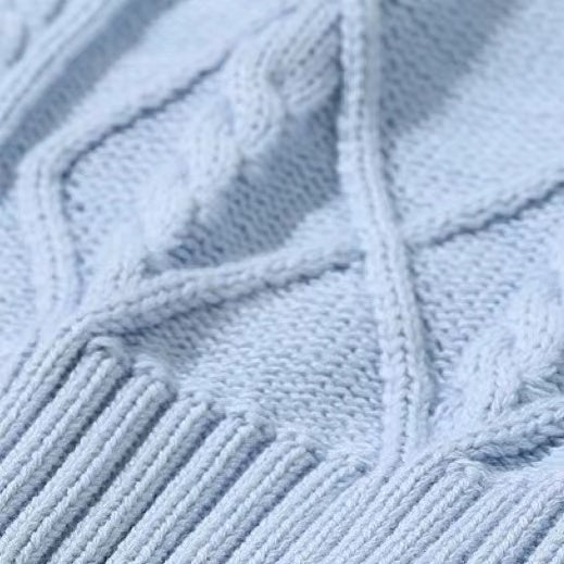 Baby Crochet Knitting Pattern Striped V-Neck Design College Style