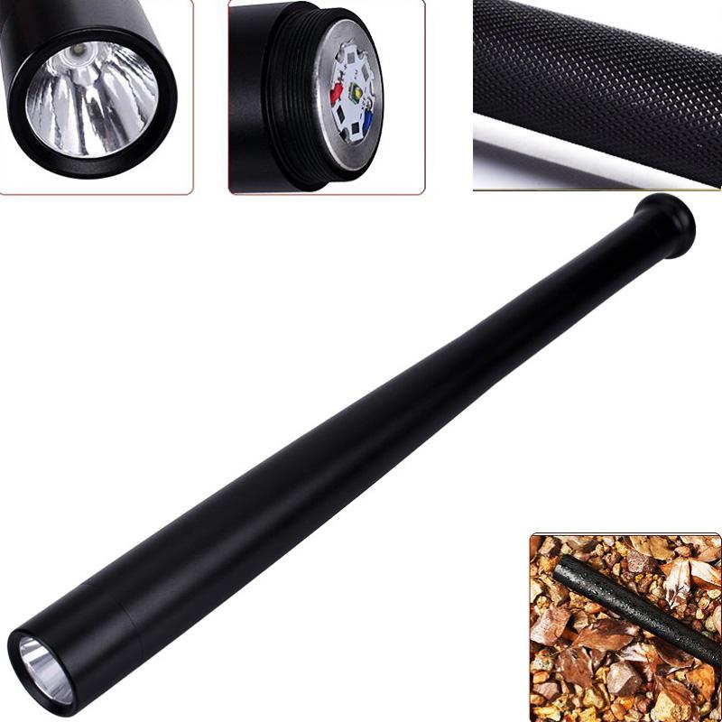 LED Flashlight T6 Rechargeable Multi-function Security Mace Hard