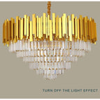 Luxury Living Room Gold Large Crystal Chandelier~4117