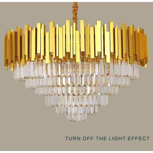 Luxury Living Room Gold Large Crystal Chandelier~4117