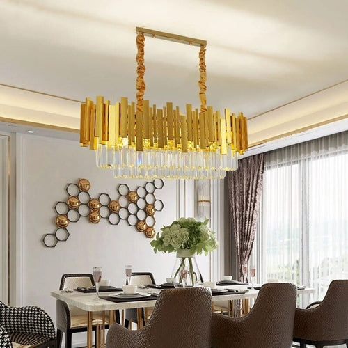 Luxury Living Room Gold Large Crystal Chandelier~4117