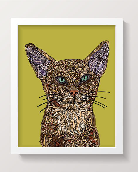 Sam the cat Art Print