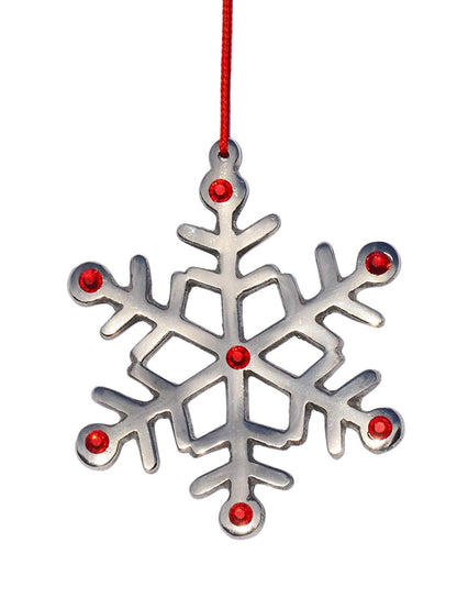 Snowflake Christmas Tree Ornament Decorations Set of 4