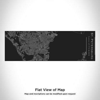 St. Petersburg - Florida Map Insulated Cup in Matte Black