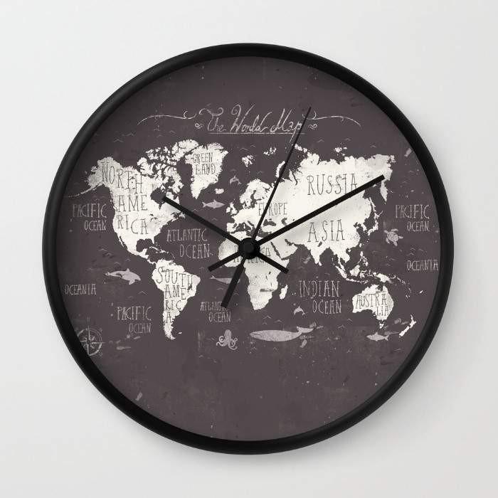 The World Map Wall clock Secondary image