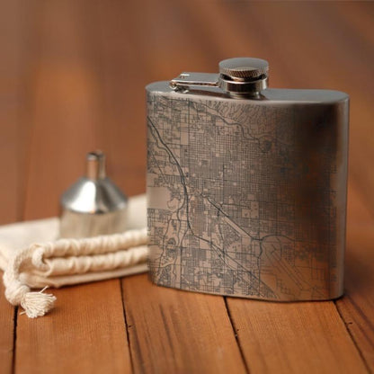Tucson - Arizona Map Hip Flask