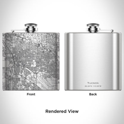 Tucson - Arizona Map Hip Flask