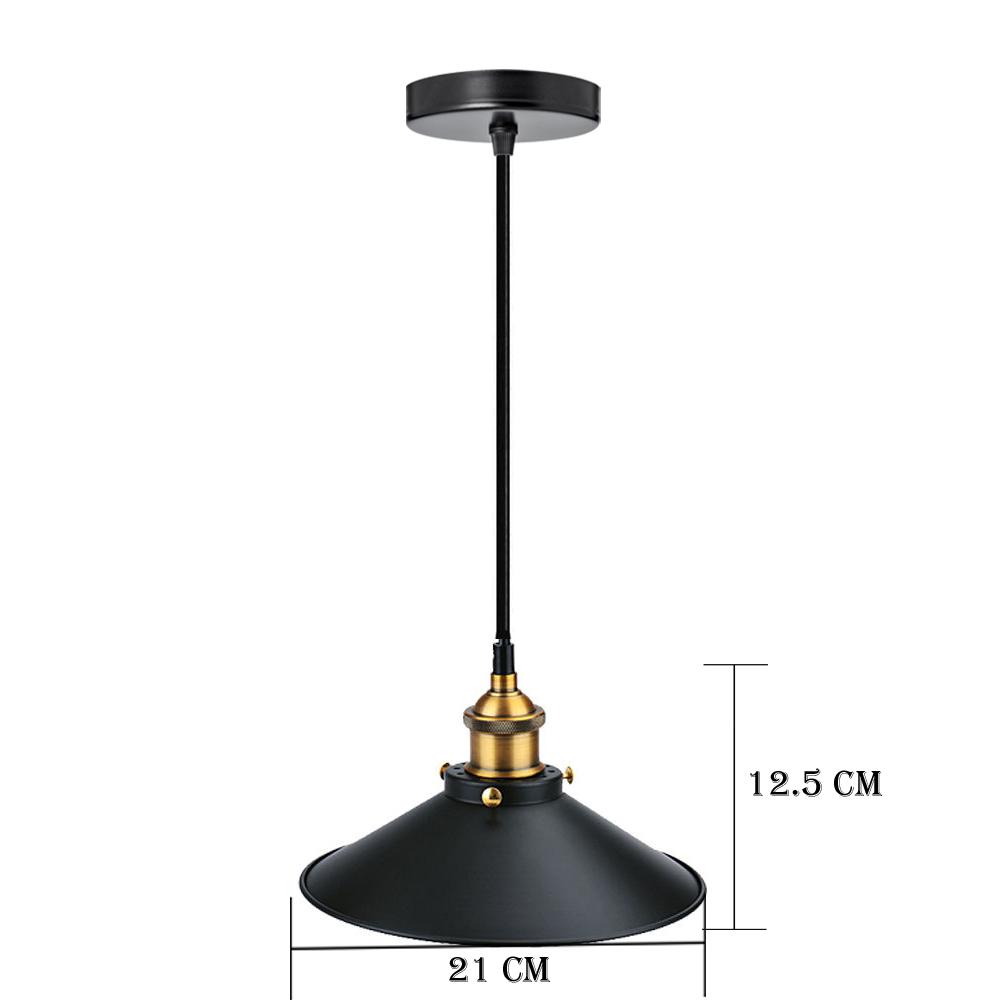 Modern Matt Black Bedroom Light Shade+ Gold lamp holder ~3157