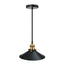 Modern Matt Black Bedroom Light Shade+ Gold lamp holder ~3157