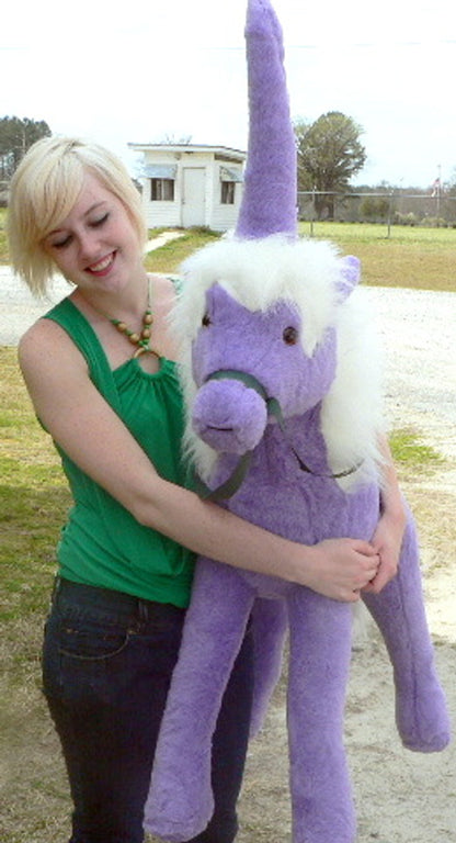 American Made Giant Stuffed Unicorn 36 Inch Soft Purple Made in USA