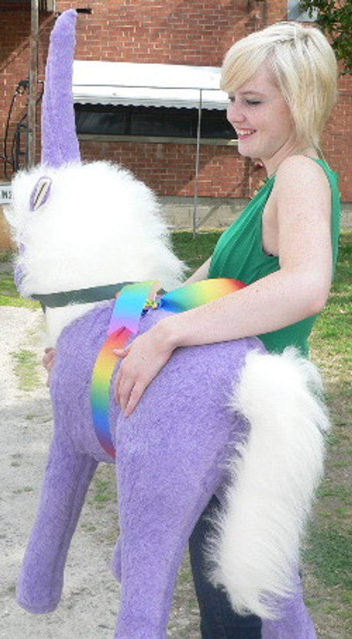 American Made Giant Stuffed Unicorn 36 Inch Soft Purple Made in USA