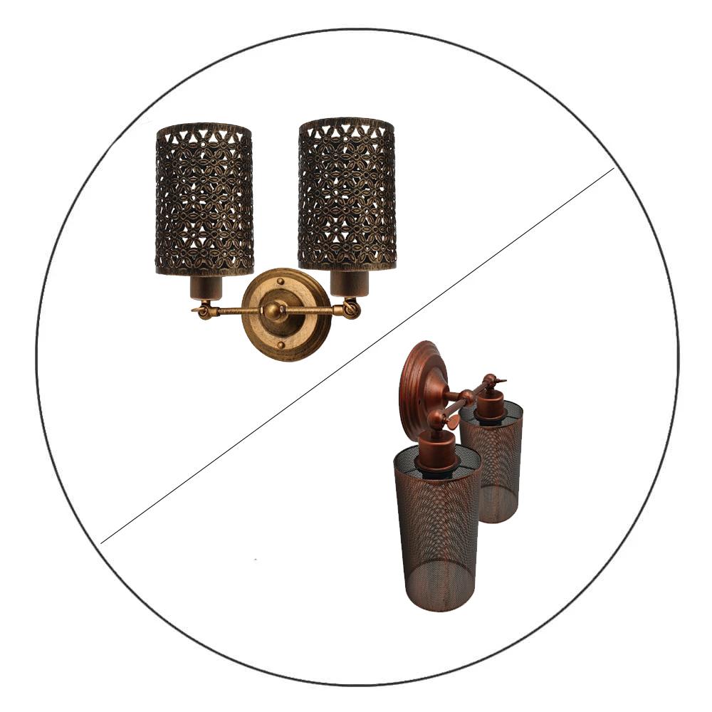 Modern Metal Retro Brushed Copper Vintage Industrial Wall Mounted Main image