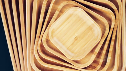 Bamboo Square Plate 5" inch X 5" inch | For Appetizers