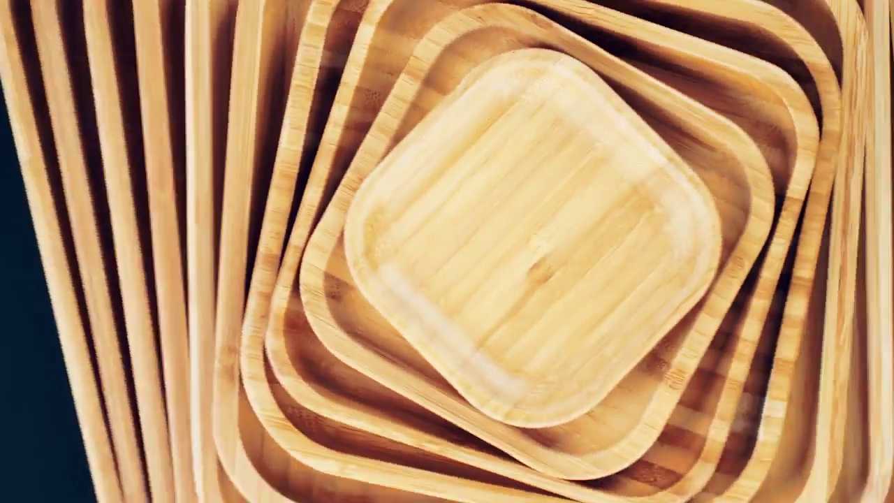 Bamboo Long Serving Board With Handle 26" inch X 7.9" inch | 66 X 20 Secondary image