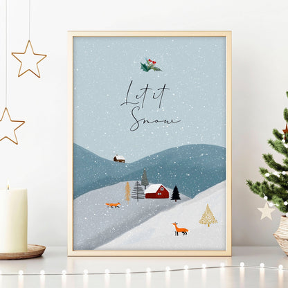 Christmas decor for wall | wall art print