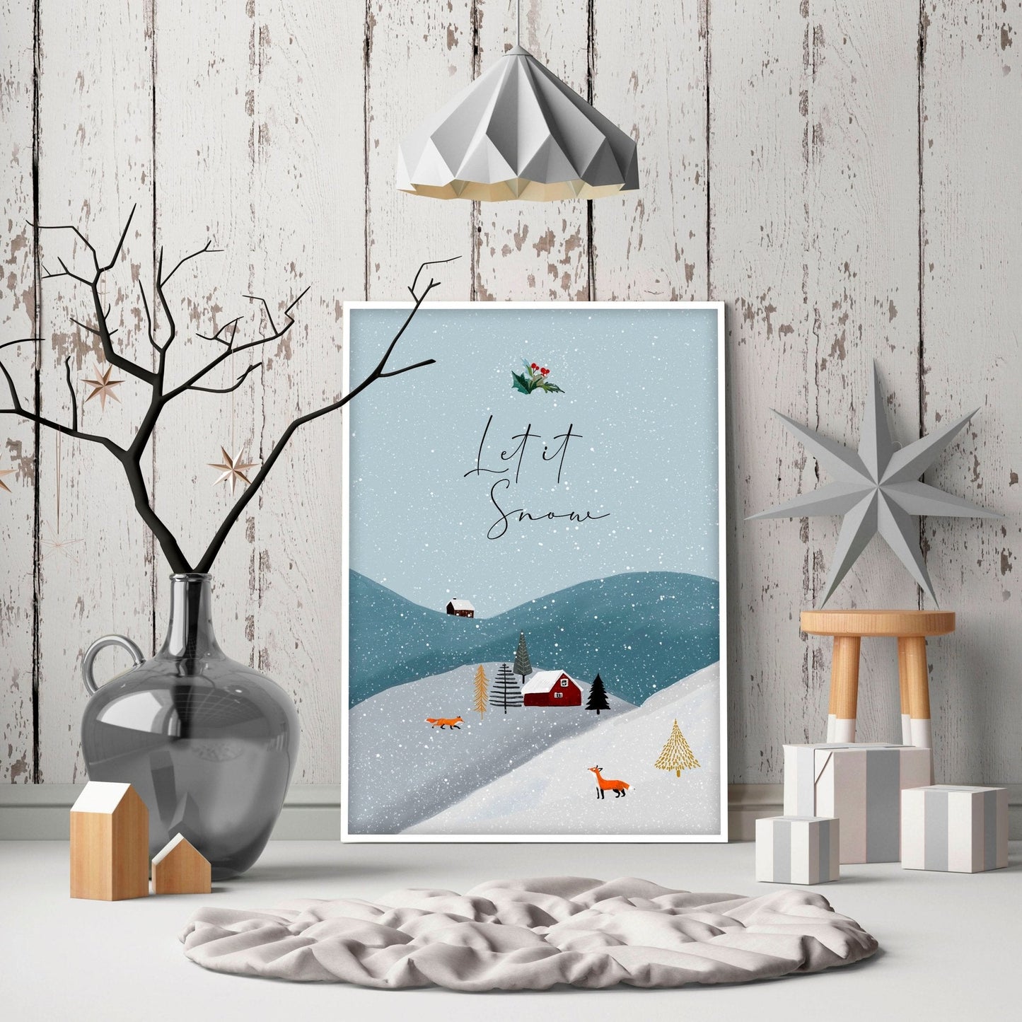 Christmas decor for wall | wall art print