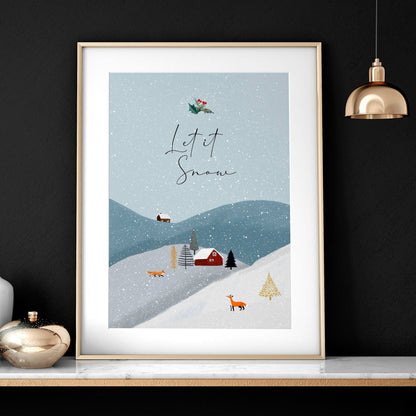 Christmas decor for wall | wall art print