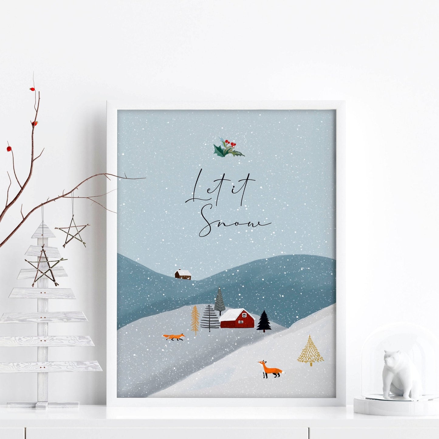 Christmas decor for wall | wall art print