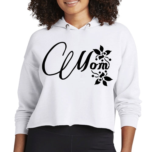 Womens Cropped Hoodie Mom Appreciation for Mothers