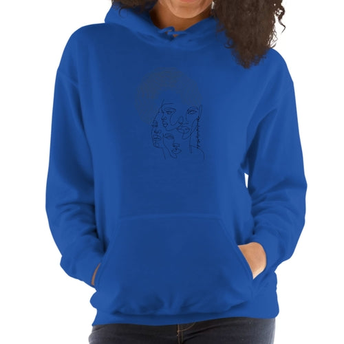 Womens Hoodie, Every Woman is Wonderfully Made Black Illustration