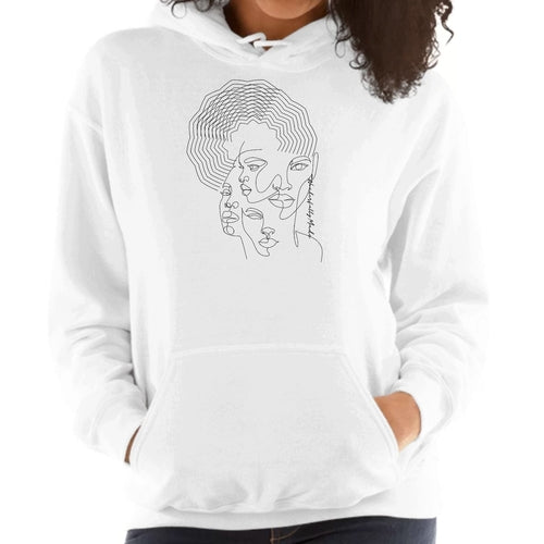 Womens Hoodie, Every Woman is Wonderfully Made Black Illustration