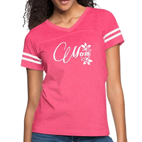 Womens Vintage Sport Graphic T-shirt, Mom Appreciation for Mothers
