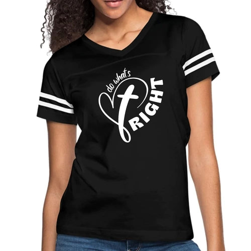 Womens Vintage Sport Graphic T-shirt, Say it Soul - do What’s Right