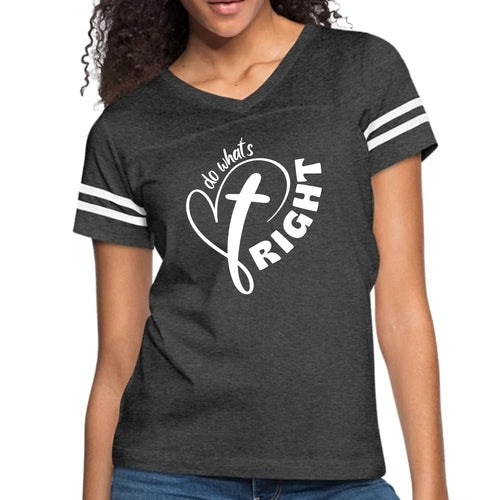 Womens Vintage Sport Graphic T-shirt, Say it Soul - do What’s Right