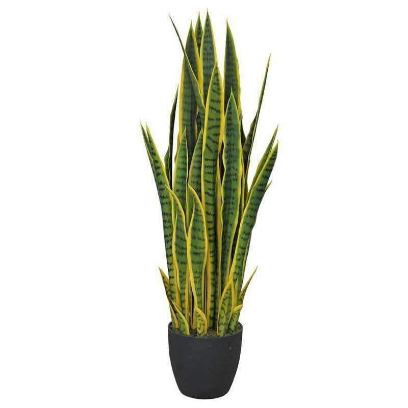 Artificial (faux) Mother in Law Tongue / Yellow Tongue Snake Plant UV Main image