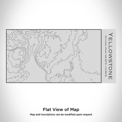 Yellowstone National Park - Wyoming Map Insulated Bottle