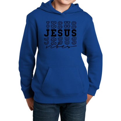 Youth Long Sleeve Hoodie Jesus Vibes