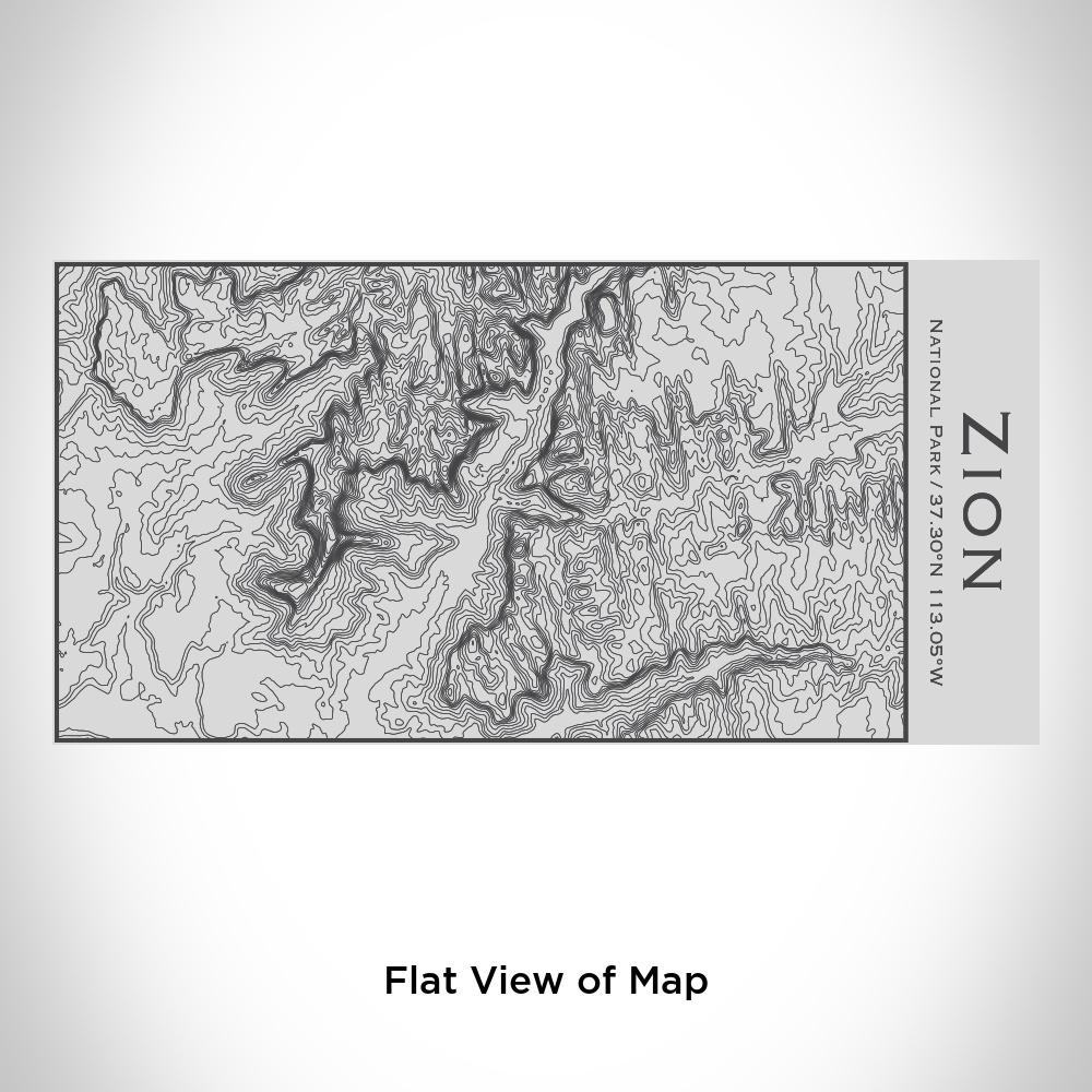 Zion National Park - Utah Map Insulated Bottle Secondary image