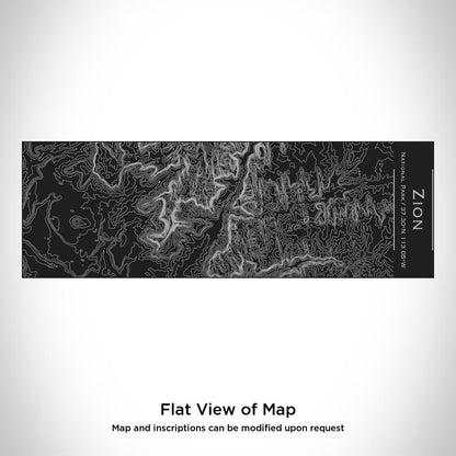 Zion National Park - Utah Map Insulated Cup in Matte Black