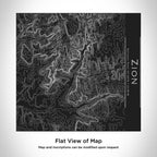 Zion National Park - Utah Map Tumbler in Matte Black