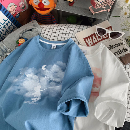 Summer Sleeve Punk Gothic T Shirt Cool Unisex Short HipHop Tshirt Harajuku Letter Print Vintage T-shirt Streetwear Oversize tops