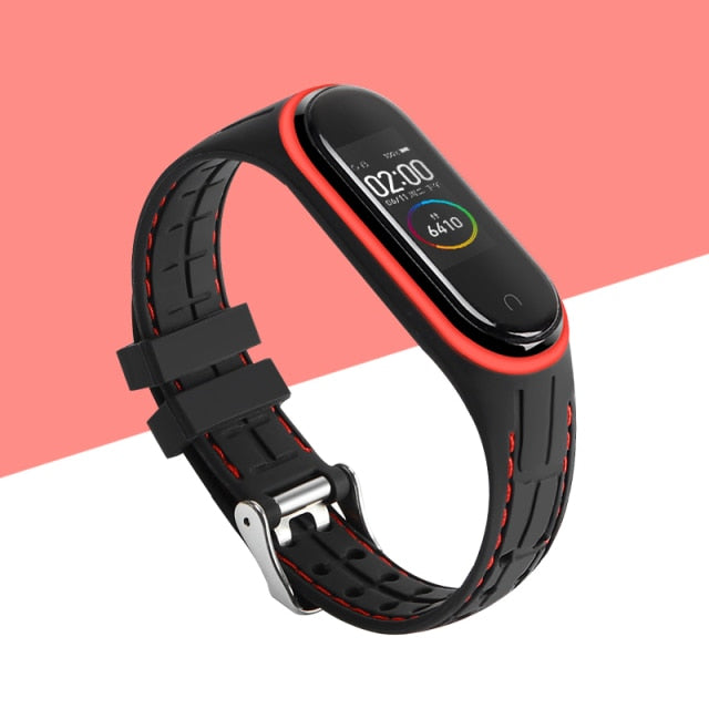 Strap For Xiaomi Mi band 6 5 4 Sport belt Amazfit band 5 Silicone