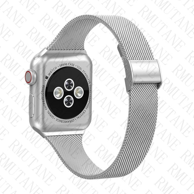strap For Apple Watch band 44mm 40mm Stainless steel metal bracelet correa for watchbands 6 5 4 3 SE for iWatch band 42mm 38mm