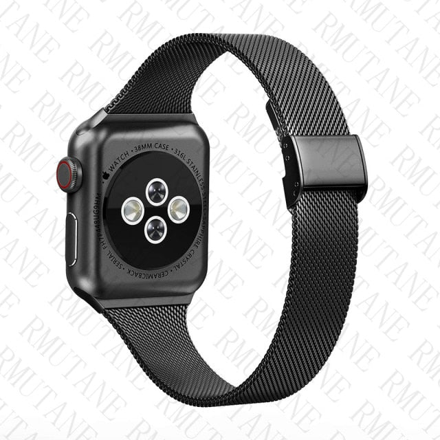 strap For Apple Watch band 44mm 40mm Stainless steel metal bracelet correa for watchbands 6 5 4 3 SE for iWatch band 42mm 38mm
