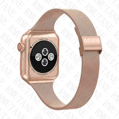 strap For Apple Watch band 44mm 40mm Stainless steel metal bracelet correa for watchbands 6 5 4 3 SE for iWatch band 42mm 38mm